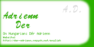 adrienn der business card