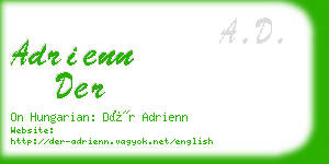 adrienn der business card